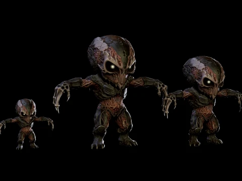 ChibiNecro7Pack2 3D Model
