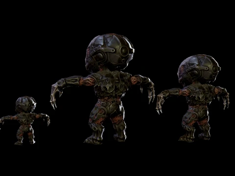ChibiNecro7Pack2 3D Model
