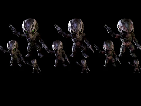 ChibiNecro7Pack2 3D Model