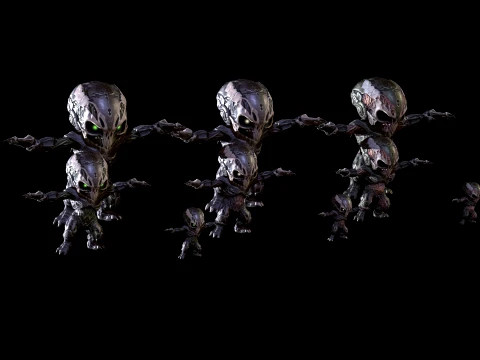 ChibiNecro7Pack2 3D Model