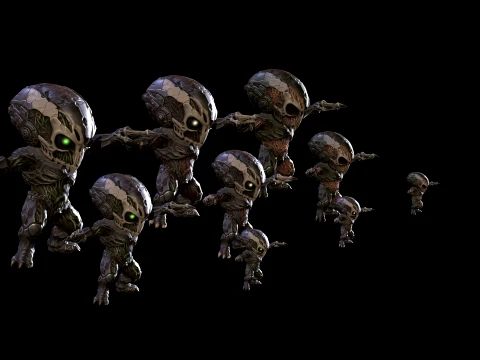 ChibiNecro7Pack2 3D Model