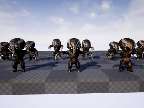 ChibiNecro7Pack2 3D Model