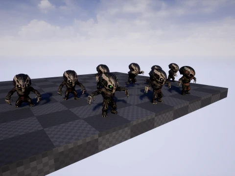 ChibiNecro7Pack2 3D Model