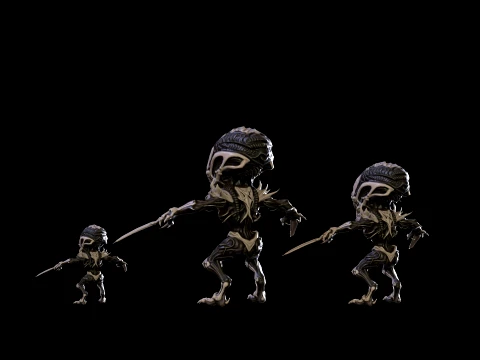 ChibiNecro8Pack2 3D Model