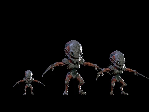 ChibiNecro8Pack2 3D Model