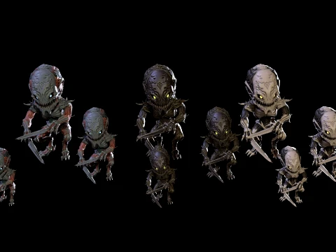 ChibiNecro8Pack2 3D Model