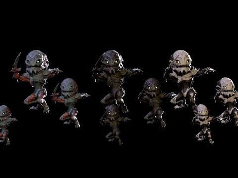 ChibiNecro8Pack2 3D Model