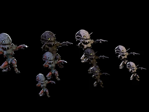 ChibiNecro8Pack2 3D Model