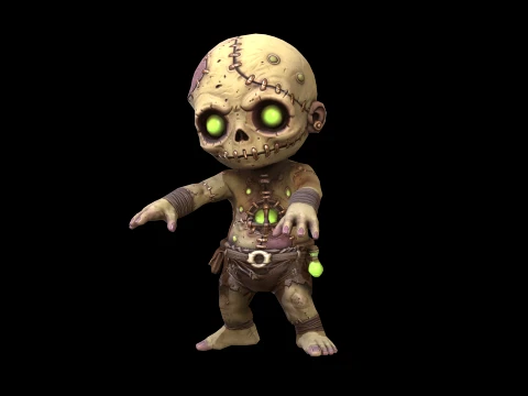 ChibiFrankyZombie2 Model 3D