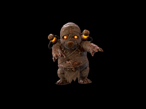 ChibiFrankyZombie3 3D Model
