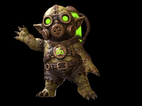 ChibiFrankyZombie4 Modello 3D