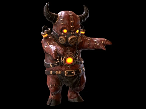 ChibiFrankyZombie5 Modello 3D