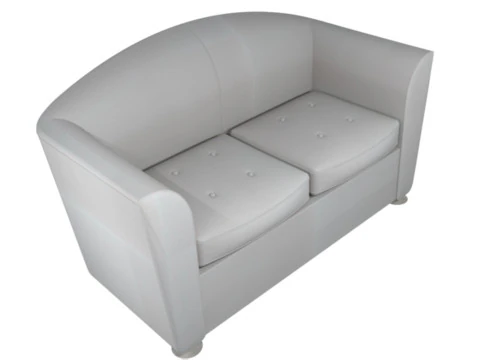 Double Sofa 3D Model