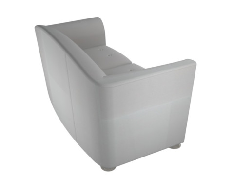 Sofá Doble Modelo 3D