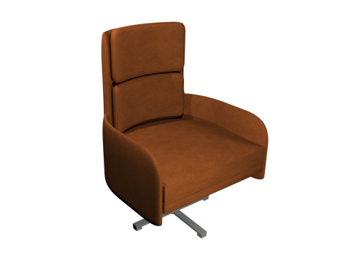 Leren fauteuil 3D Model