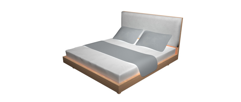 Cama Moderna Modelo 3D .c4d .max .obj .3ds .fbx .stl .blend 