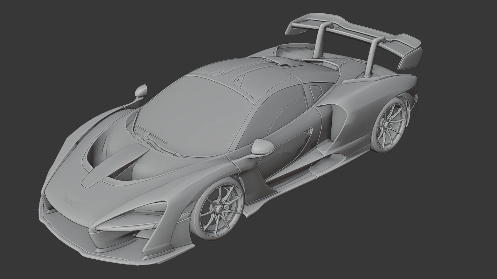 Mclaren Senna 3D Print Model .c4d .max .obj .3ds .fbx .stl .blend 