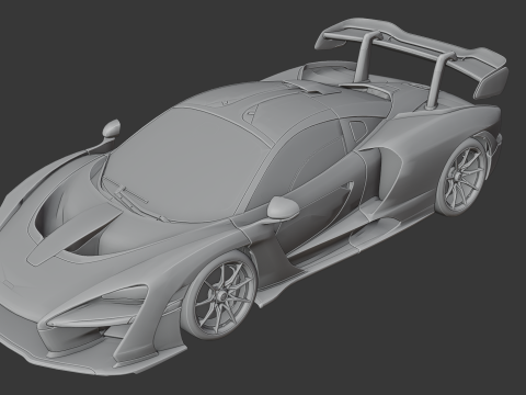 Mclaren Senna 3D 打印模型
