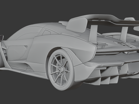 McLaren Senna Modelo de Impressão 3D