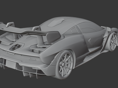 McLaren Senna Modelo de Impressão 3D