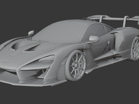 McLaren Senna Modelo de Impressão 3D
