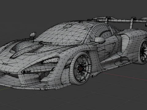 Mclaren Senna 3D Print Model