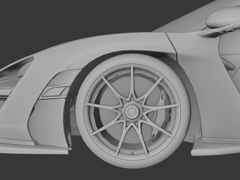 Mclaren Senna 3D Print Model
