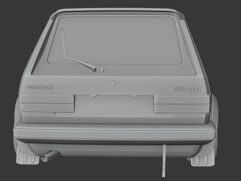 Volkswagen Golf mk1 3D Print Model