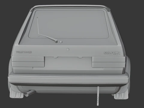 Volkswagen Golf mk1 3D Print Model
