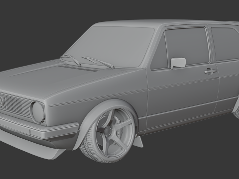 Volkswagen Golf mk1 Modelo de impresión 3D