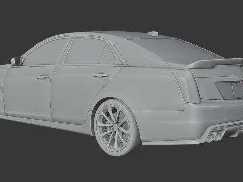 Cadillac CTS-V 3D Print Model