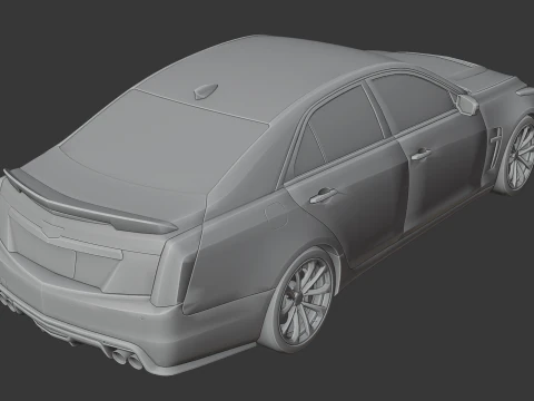 Cadillac CTS-V 3D Print Model
