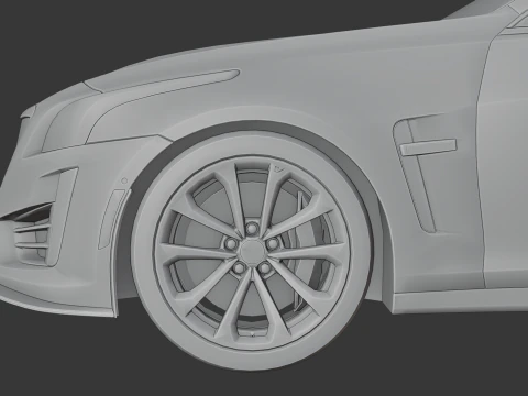 Cadillac CTS-V 3D Print Model