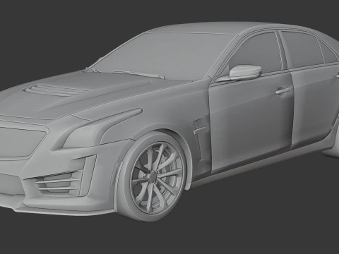 Cadillac CTS-V 3D Print Model
