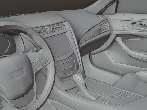 Cadillac CTS-V 3D Принт Модель