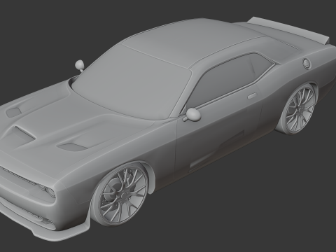 Dodge Challenger SRT 3D Принт Модель
