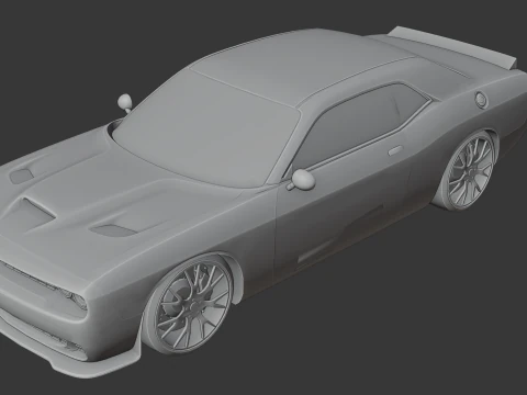 चकमा चैलेंजर एसआरटी 3D प्रिंट मॉडल