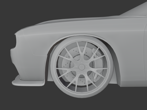 Dodge Challenger SRT Modelo de Impressão 3D