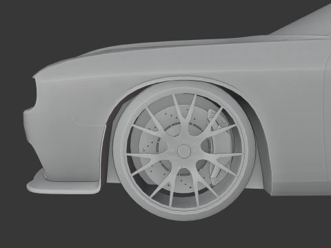 Dodge Challenger SRT 3D Print Model