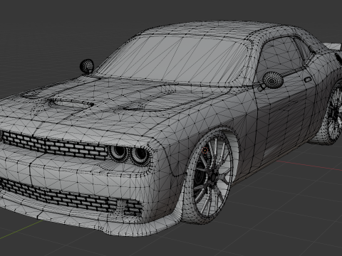 Dodge Challenger SRT Modelo de Impressão 3D
