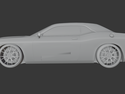Dodge Challenger SRT Modelo de Impressão 3D