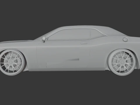 Dodge Challenger SRT 3D Print Model