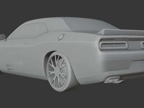 Dodge Challenger SRT 3D Print Model