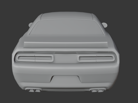 Dodge Challenger SRT Modelo de Impressão 3D