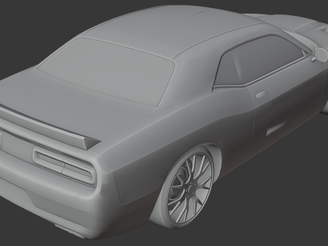Dodge Challenger SRT Modelo de Impressão 3D