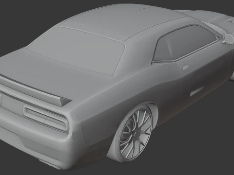 Dodge Challenger SRT 3D Print Model