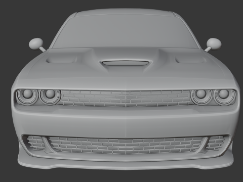 Dodge Challenger SRT Modelo de Impressão 3D