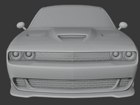 Dodge Challenger SRT 3D Print Model