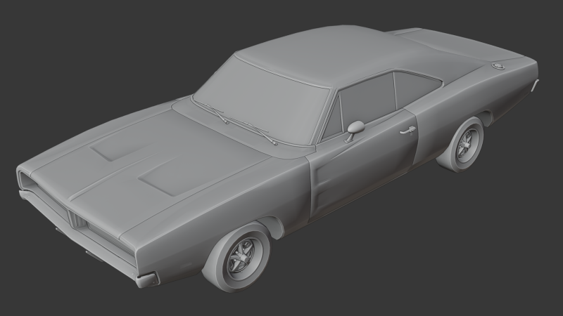 Dodge Charger RT Modello di stampa 3D .c4d .max .obj .3ds .fbx .stl .blend