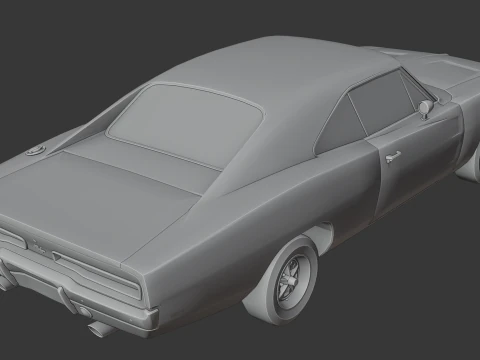 Dodge Charger RT 3D Print Model